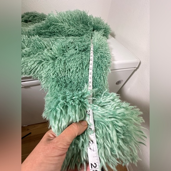 Free People Stargazer Fur Jacket in Mountain Green size Small EUC - Picture 11 of 12